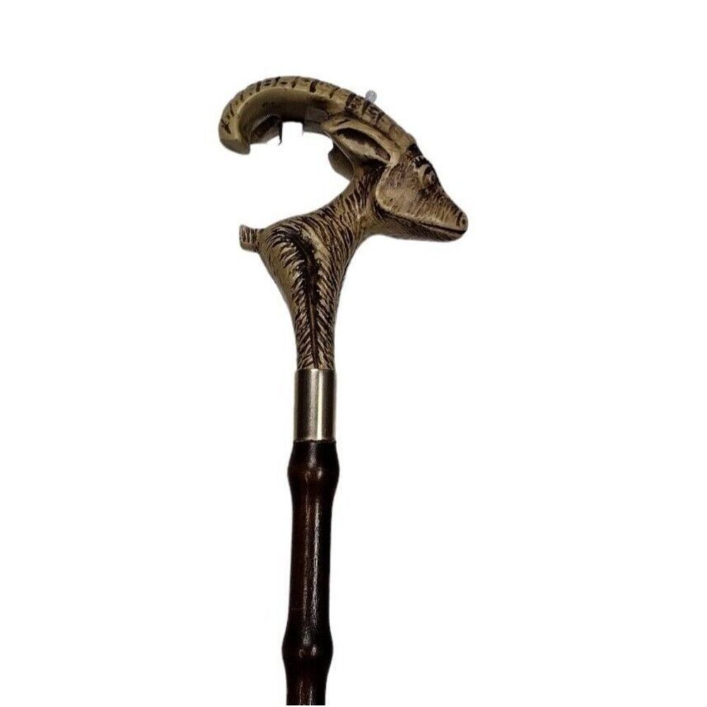 Vintage Mountain Goat Extended Bamboo Shoehorn Darren Ransdell Design